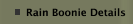 Rain Boonie Details